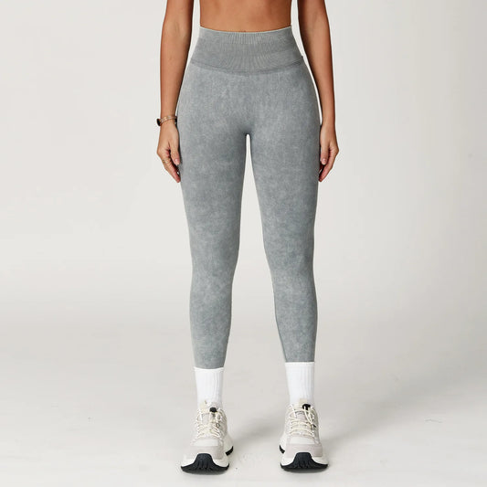 Yoga Pants Impact Leggings Women Seamless Sports Yoga Pant High Waist Ribbed Gym Clothes Fitness Workout Wear Scrunch Bum Tights